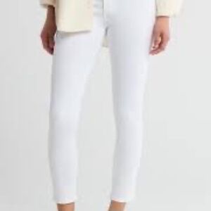 2 Pair!  AG BLACK Coated The Legging AND AG White The Abbey NWT